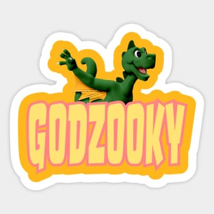 Godzooky Nephew of Godzilla Sticker